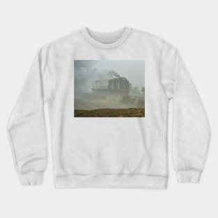 Steam Train In fog Crewneck Sweatshirt